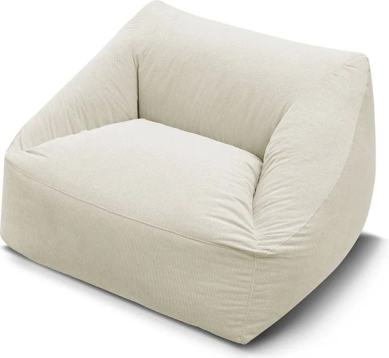 Bézs kordbársony babzsákfotel Lilibet – Bobochic Paris