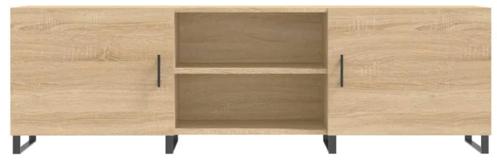 sonoma tölgyszínű szerelt fa TV-szekrény 150x30x50 cm