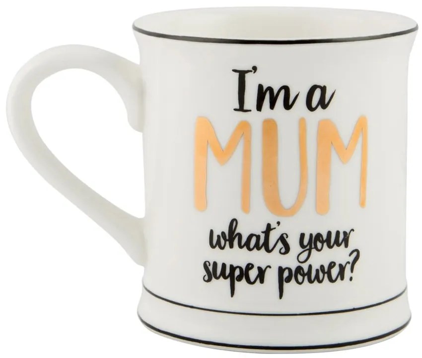 Super Mum porcelán bögre, 400 ml - Sass &amp; Belle
