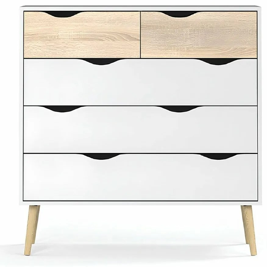 OSLO 75456 komód, fehér