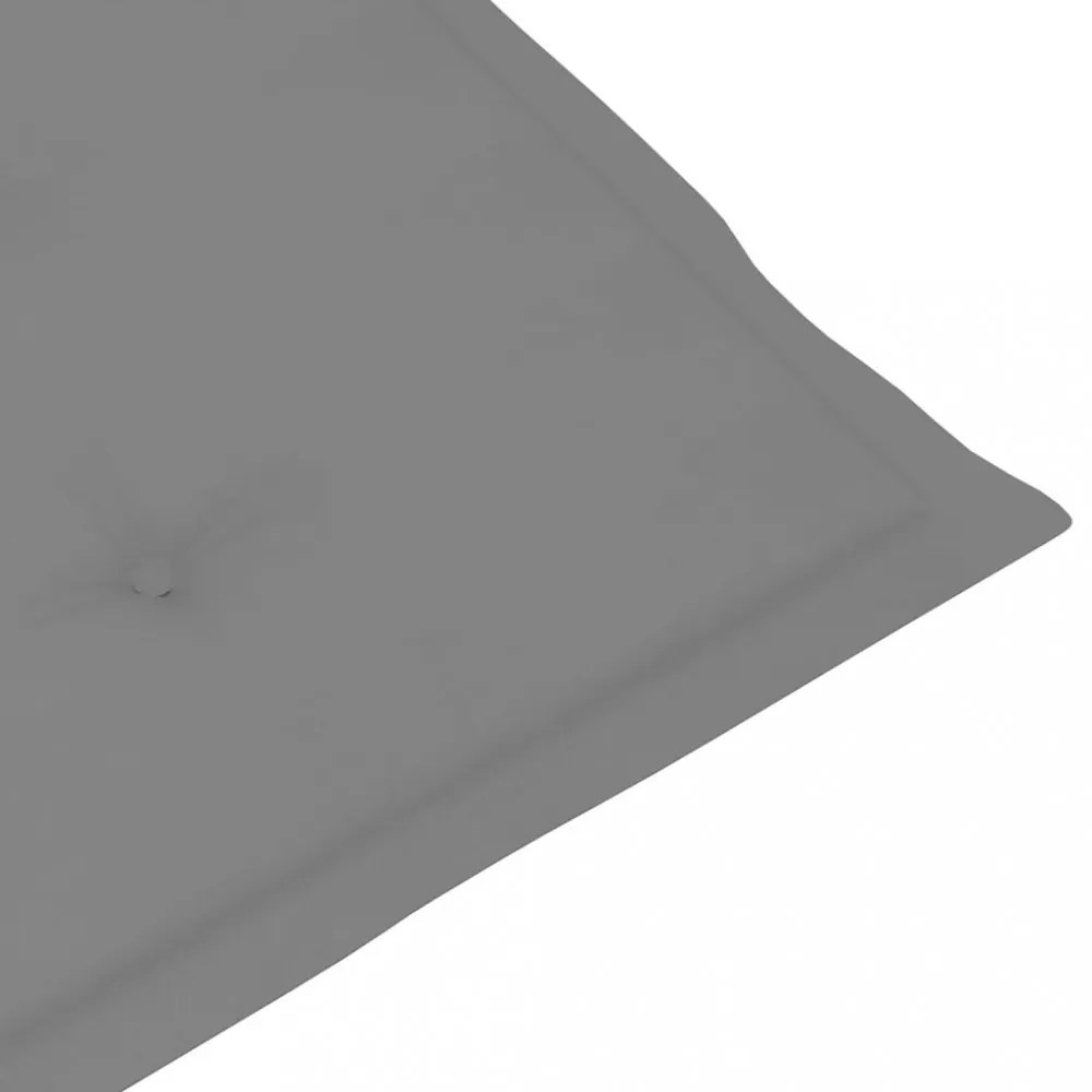 4 db szürke szövet kerti magas háttámlájú székpárna 120x50x3 cm