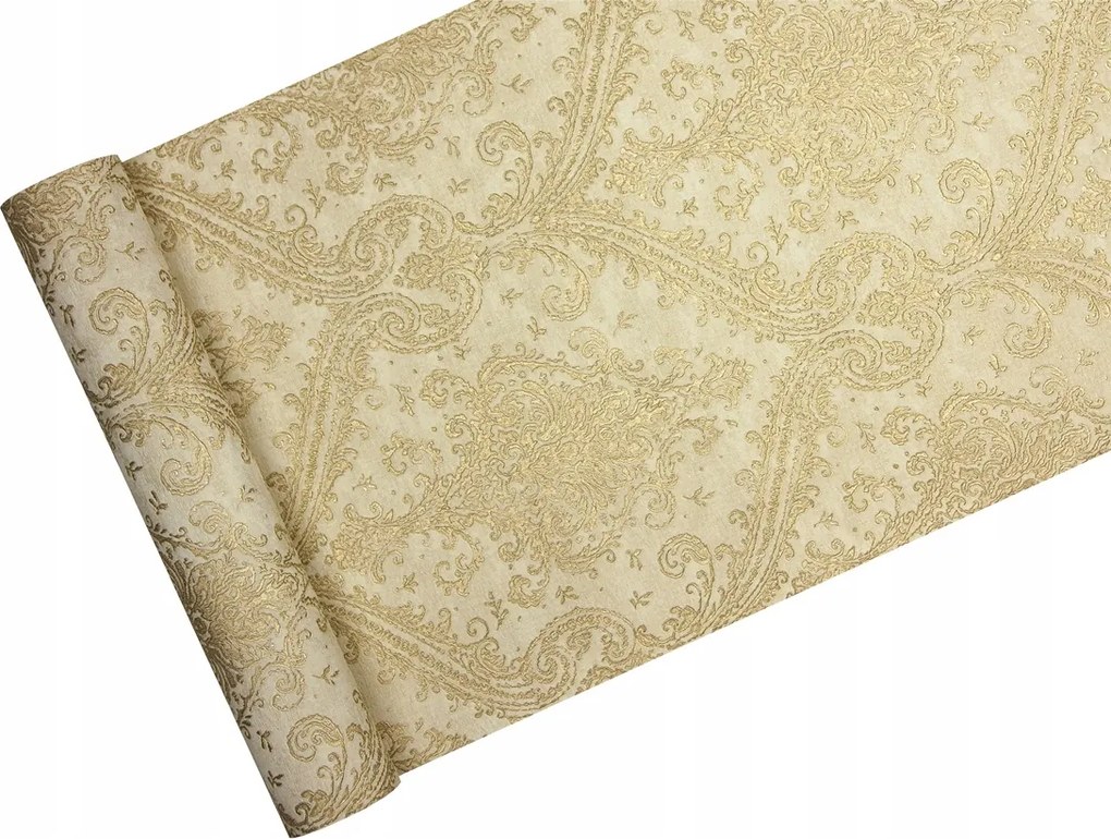 Arany Díszítésű Tapéta bézs-arany alapon