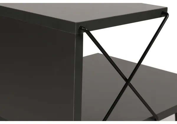 Éjjeliszekrény CROSS 55x50 cm antracit