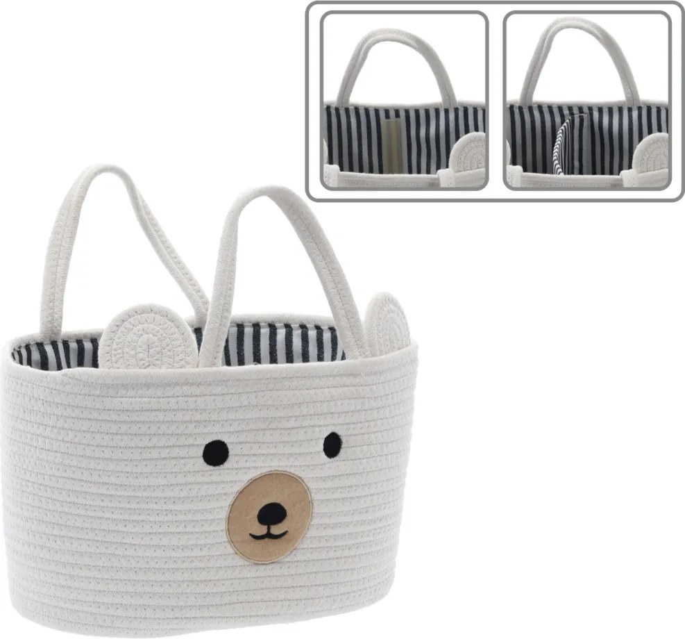 Tároló doboz fogantyúval 35 x 25 x 21 cm - l méret