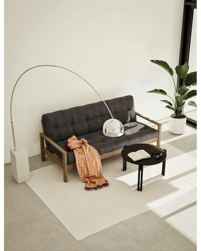 Mustársárga kinyitható kanapé 205 cm Knob – Karup Design