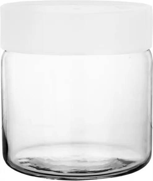 Üveg tégely 635ml Fehér Glasmark