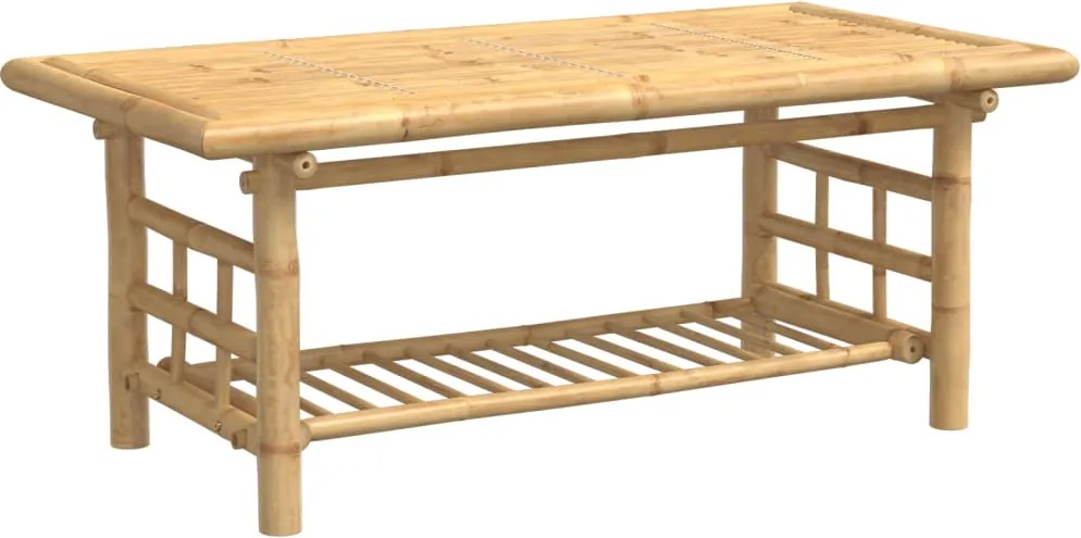 vidaXL bambusz dohányzóasztal 110x55x45 cm