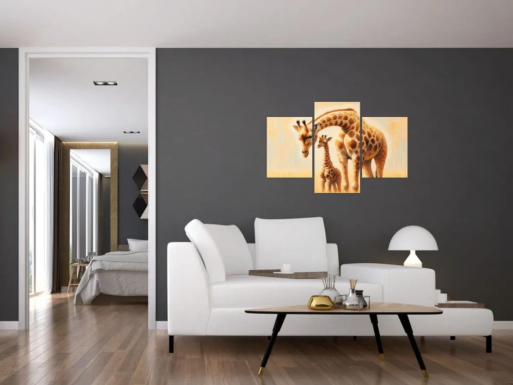 Kép - Zsiráfok (90x60 cm)