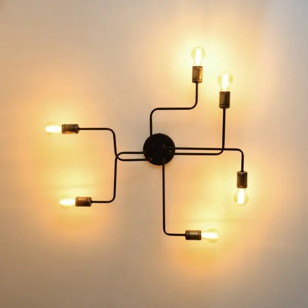 LED Felületre szerelhető csillár TUBE 6xE27/15W/230V