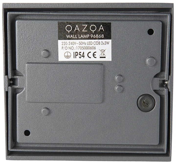 Modern kültéri fali lámpa sötétszürke LED-del 2-lámpás IP54 - Mal