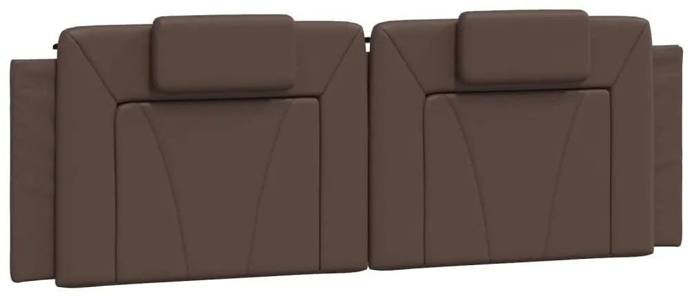 barna ágykeret Viana LED-ekkel matrac nélkül 160 x 200 cm