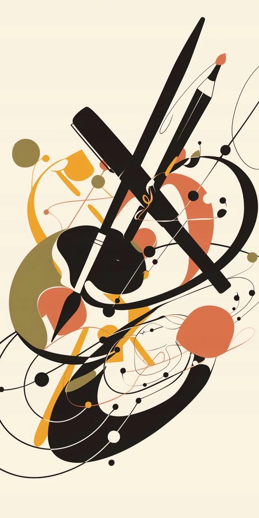 Poszter 50x100cm Absztrakt Rapsod