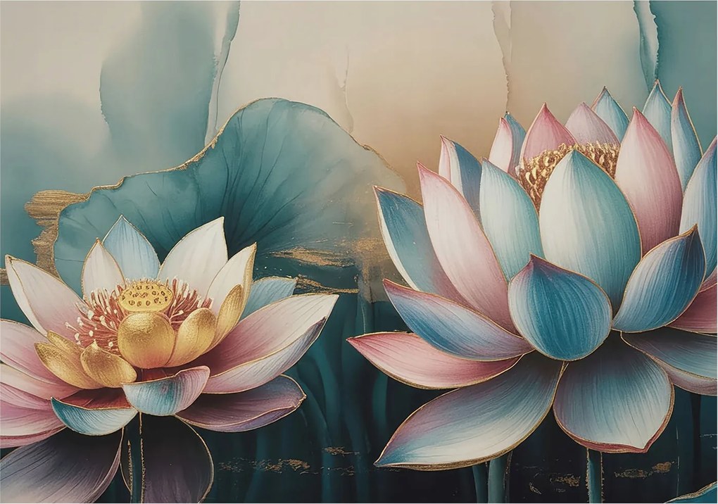 Fali fotótapéta Étkezőbe Lótusz harmónia 208x146 Ragasztó