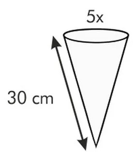 DELÍCIA Habzsák mini díszítőfejjel 30 cm, 5 db,