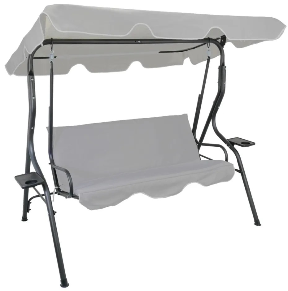 Zorita Kerti hintaágy szürke 170 cm