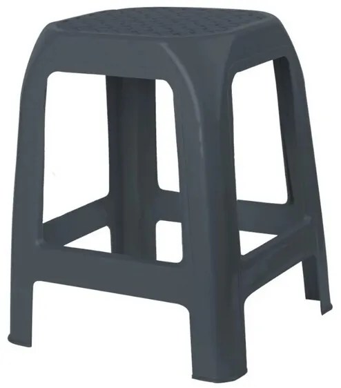 DESIGN műanyag szék, antracit, 41 x 35 x 46 cm