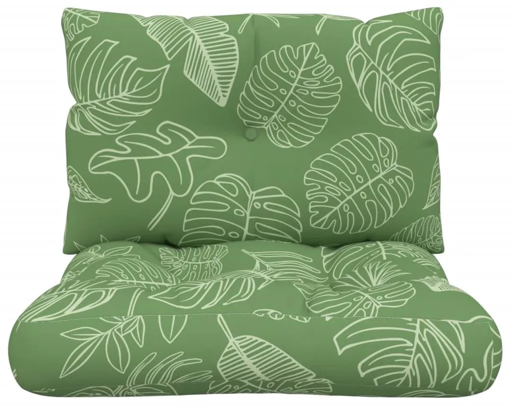 2 db levélmintás oxford szövet raklappárna