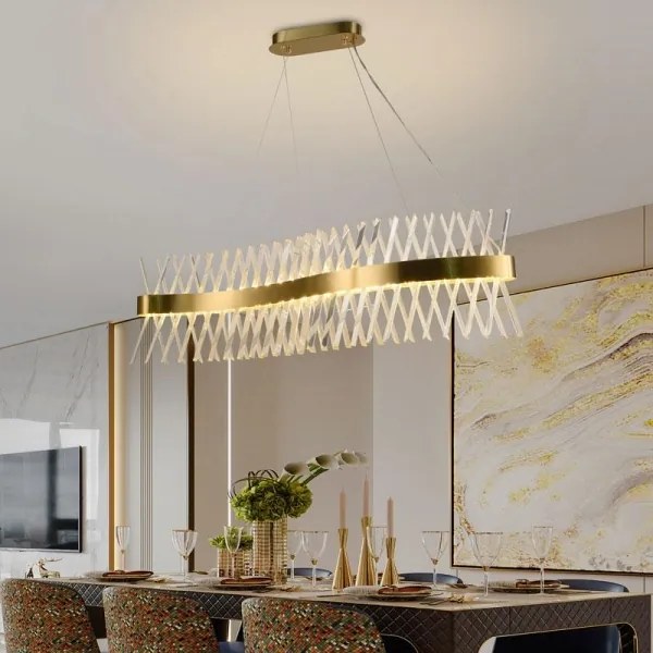 LED állítható fényerejű kristály csillár kábellel LED/95W/230V + DO