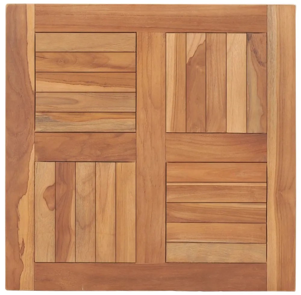 tömör tíkfa asztallap 60 x 60 x 2,5 cm