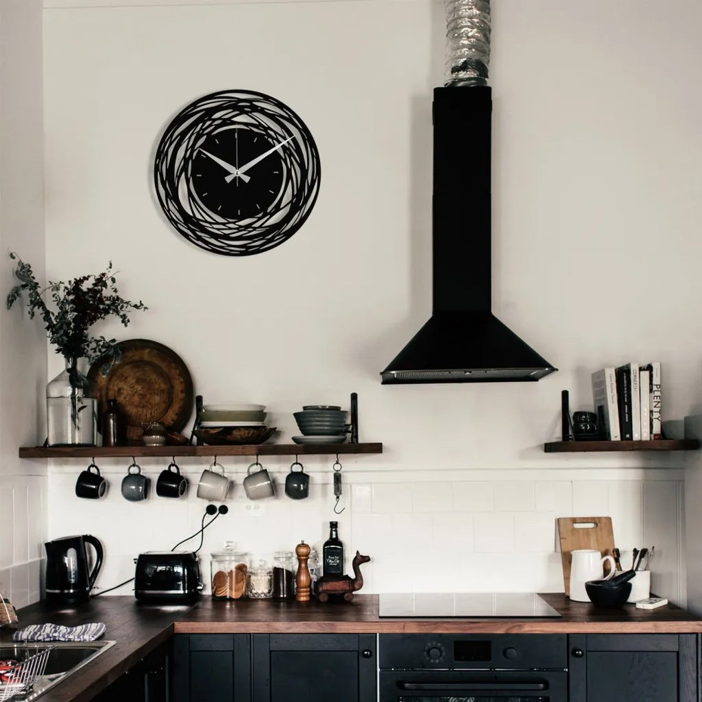 Enzoclock fém falióra, 48×48 cm – S022