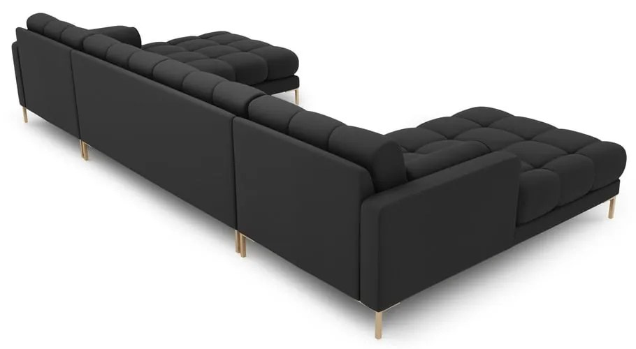 Sötétszürke sarokkanapé (U alakú) Bali – Cosmopolitan Design