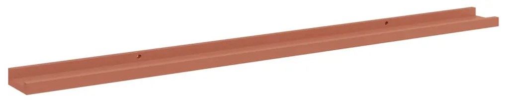 vidaXL Falpolc polcokkal tárolóval 2 pcs Piros 115 x 9 x 3 cm Faanyag