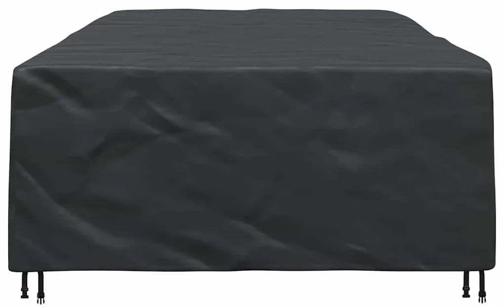 Kültéri bútorhuzat Fekete 315 x 180 x 74 cm 420D