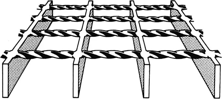 Acél padlórács 40 x 100 x 3 cm, ezüst