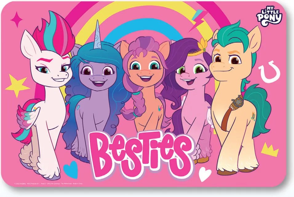 Én kicsi pónim Besties tányéralátét 43x28 cm