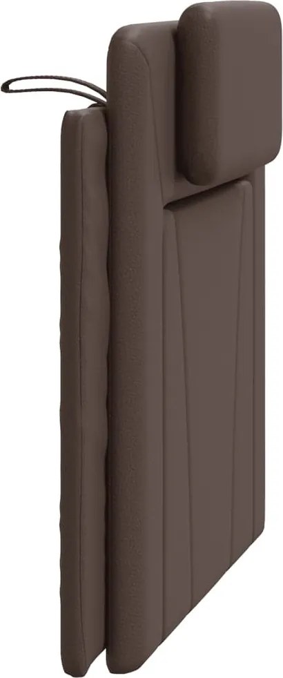 barna műbőr fejtámla párna Viana 100 cm