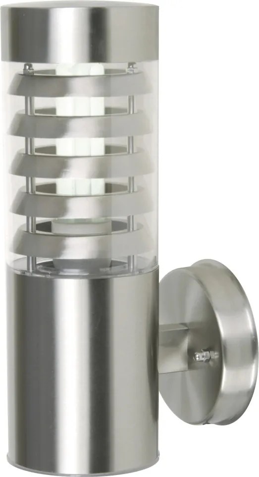 NOVOLUX 117C-G05X1A-30 GALERNA Modern Kültéri Fali Lámpa Fehér, Átlátszó, Ezüst E27 IP44