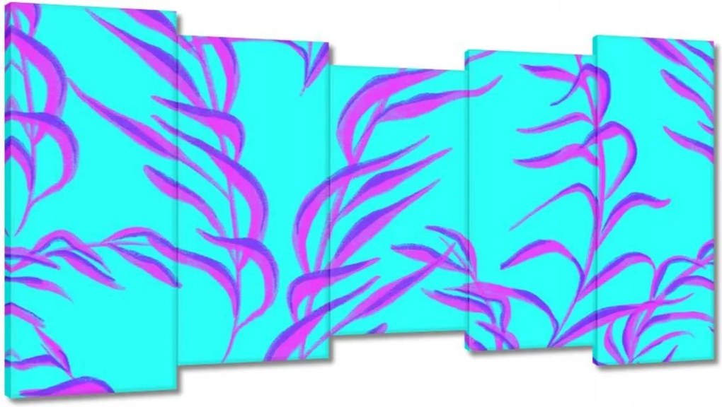 Vászonképek 150x80 Modern levél minta