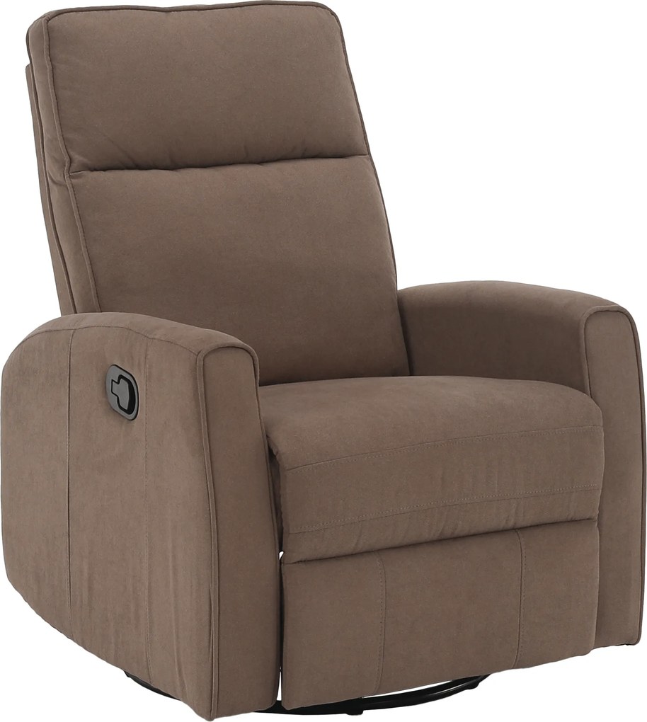 Relax forgószék fotel, szürkésbarna taupe, MEKENZI
