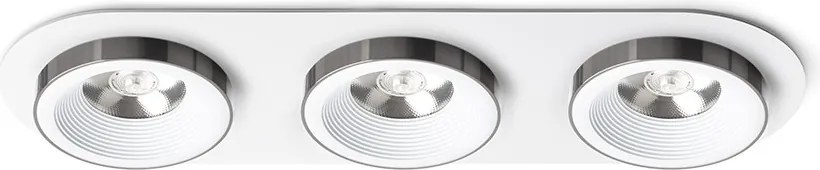 RENDL SHARM R III zápustná bílá černý chrom 230V LED 3x10W 24° 3000K