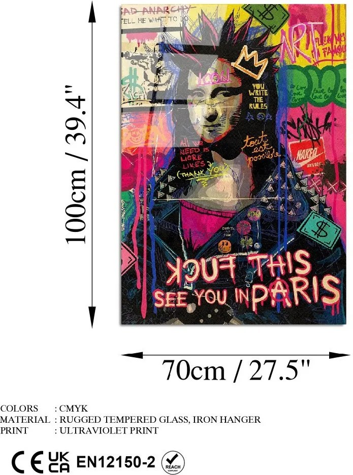 Üvegkép, 70×100 cm – UV-789