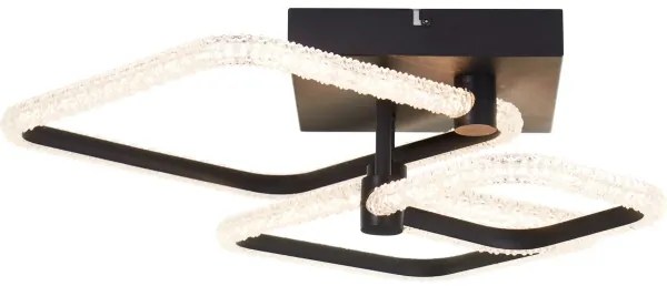 Brilliant - LED Fényerőszabályozható mennyezeti lámpatest AYDIN LED/34W/230V fekete + távirányító