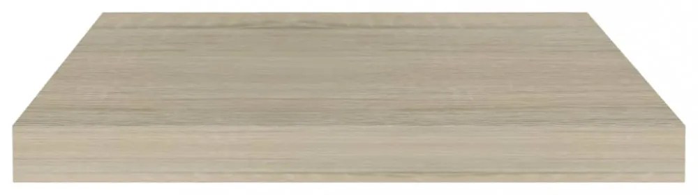 tölgyszínű MDF lebegő fali polc 50 x 23 x 3,8 cm