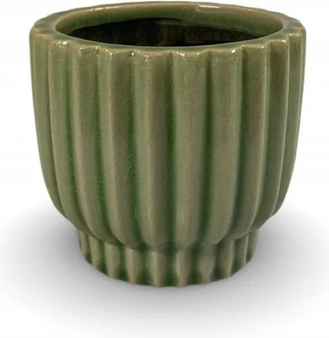 Skandináv Virágtartó Fedél zöld 10cm pozsgás aloe vera virágtartó