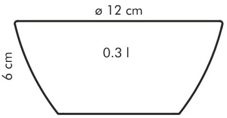 Tescoma Crema porcelán tál 12 cm, 300 ml