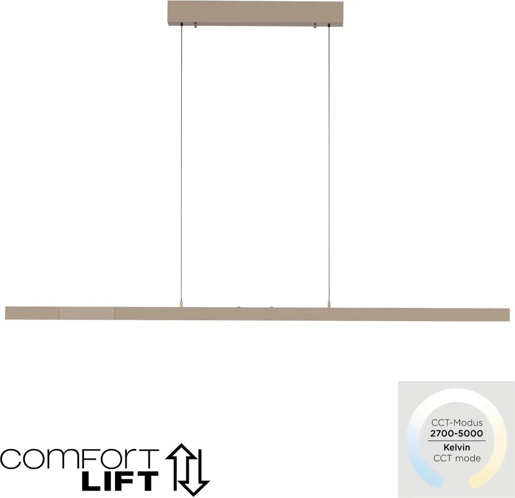 Paul Neuhaus modern függeszték adriana comfort lift sárgaréz pln2598-97
