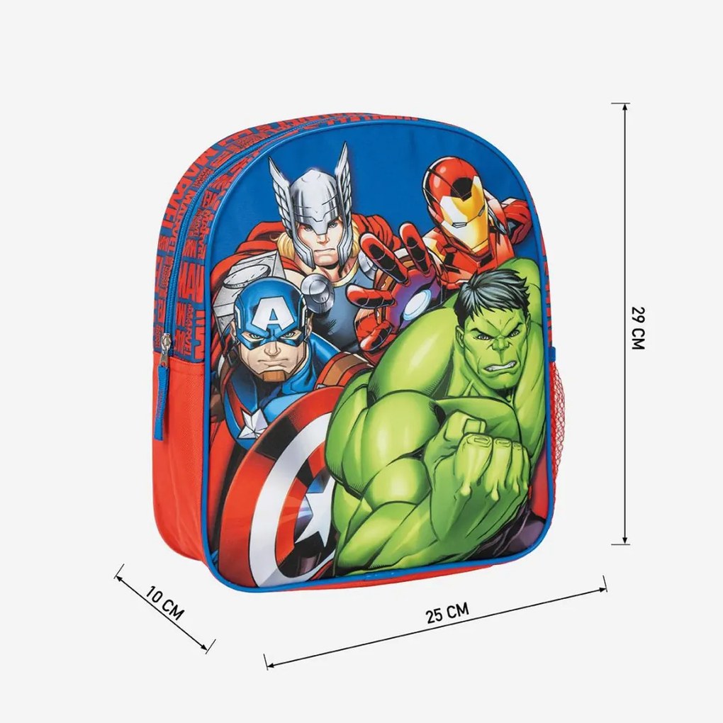 Bosszúállók Hero Squad hátizsák, táska 29 cm