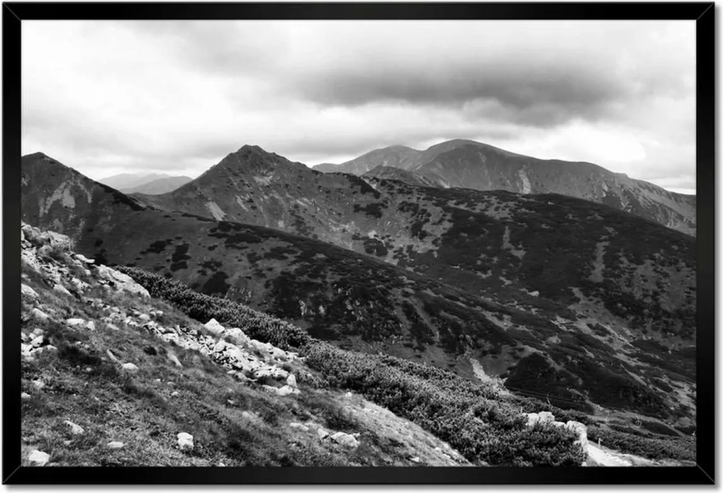 Poszterek keretben 60x40 Tátra Lengyel hegyek Kilátás