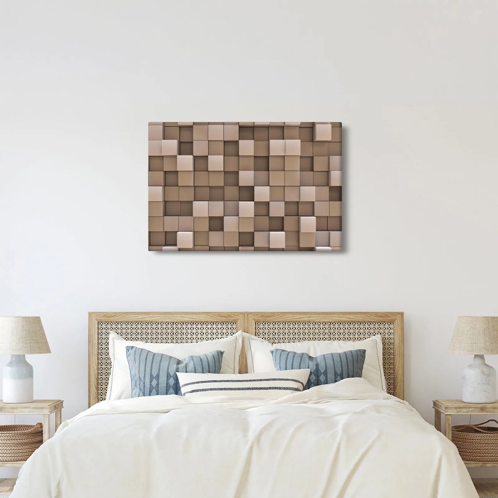 Kép - bézs kocka (90x60 cm)
