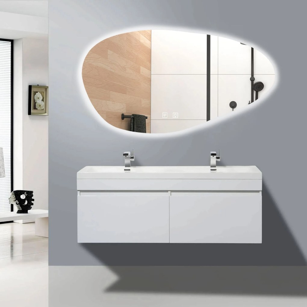 LED Tükör P11386 CLOUD A 100x60cm