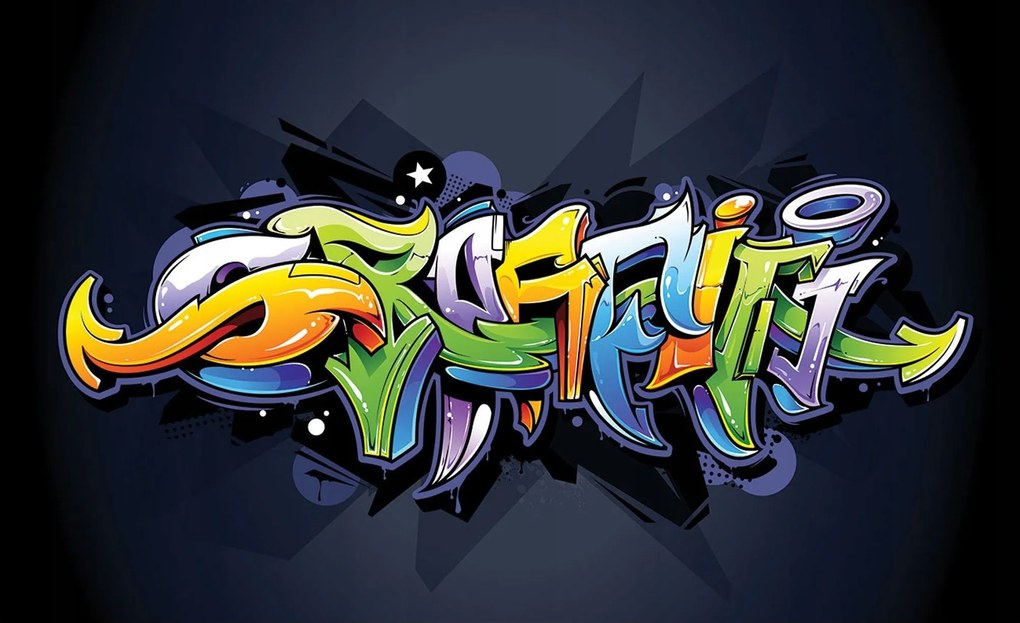 Fotótapéta Graffiti Street Art Kreatív Utcai Absztrakt 254x184 +ragasztó