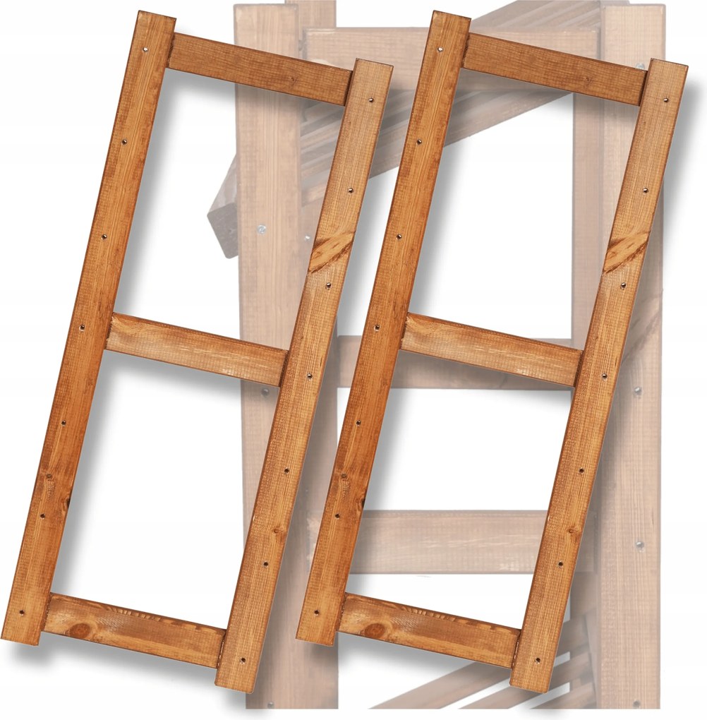 2x Láb fa oldalsó keret Lsr polchoz 85,8 cm magas Stabil