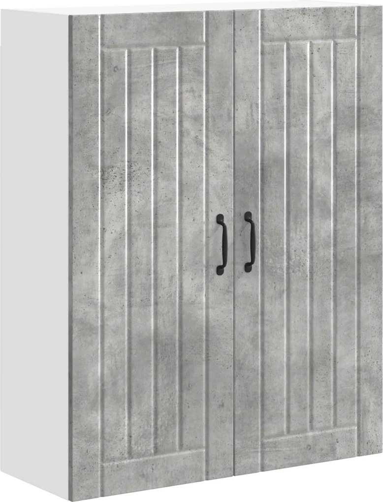 vidaXL Konyhaszekrény Beton Szürke 80 x 31 x 100 cm Faanyag
