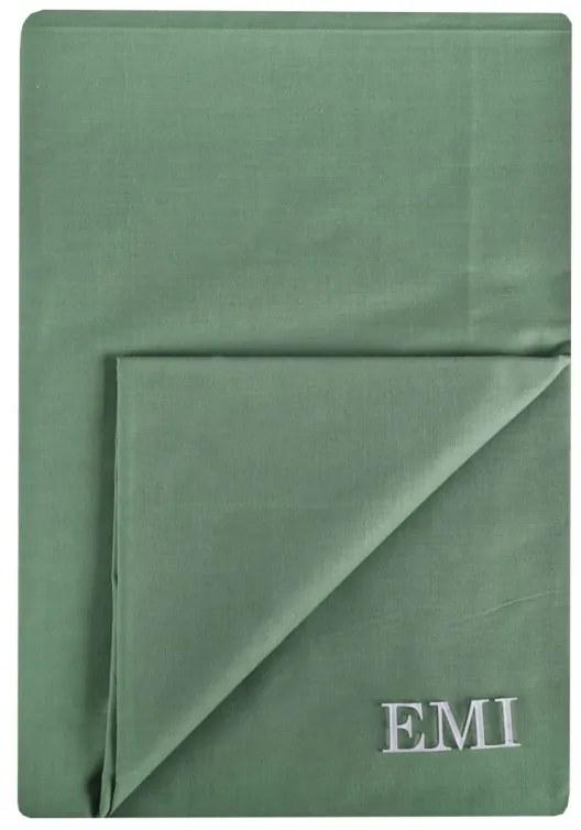 EMI sötétzöld klasszikus lepedő, Fix lepedő 140x220