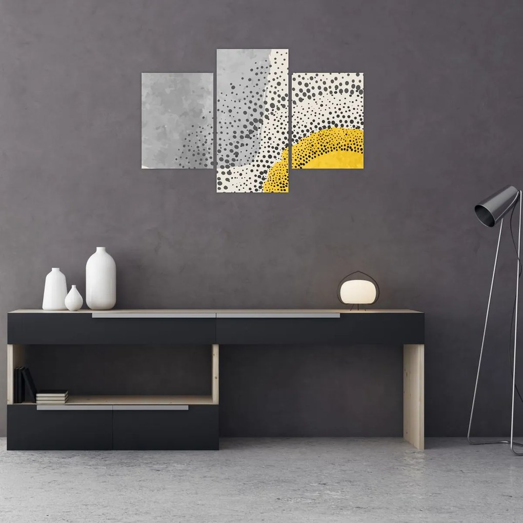 Kép - N⁰3 strand absztrakt festménye (90x60 cm)