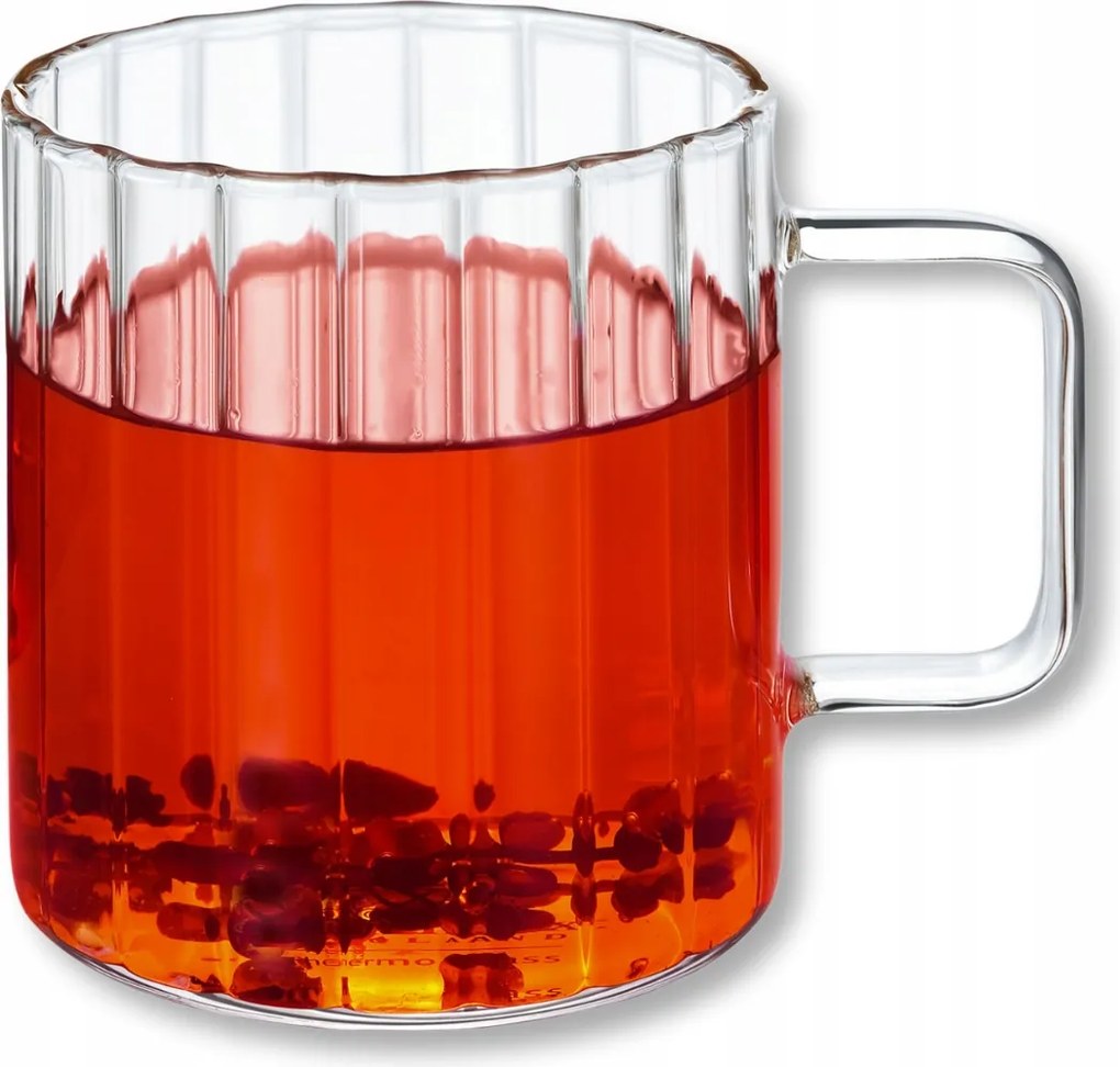 Wilmax 400 ml-es hőálló üveg kávéscsésze